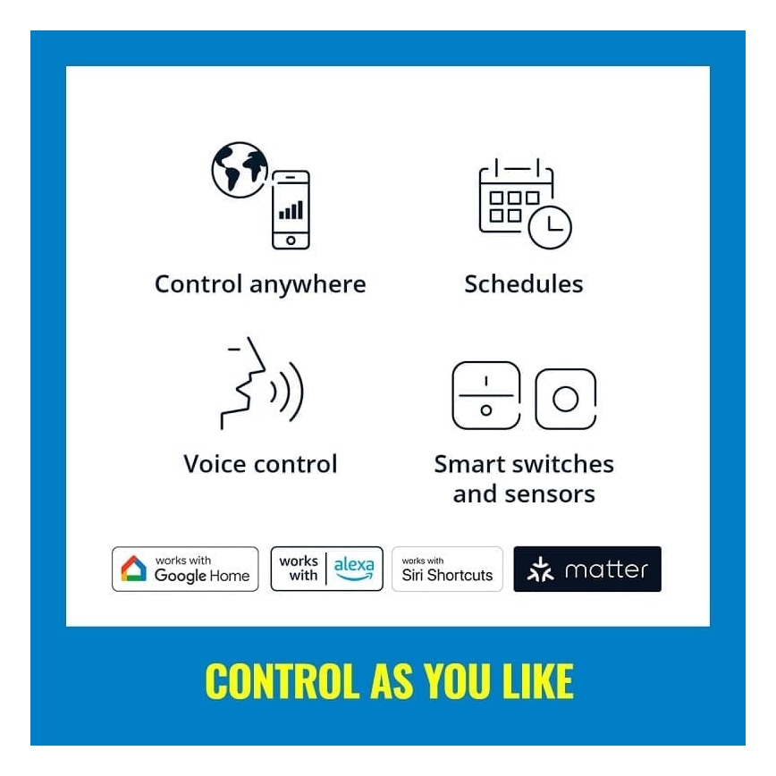 WiZ - LED RGBW Himmennettävä nauha 3m LED/24W/230V 2700-5000K Wi-Fi