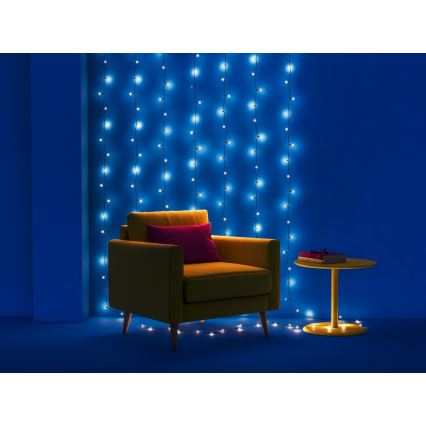 WiZ - LED RGBW Himmennettävä ulko ketju 160xLED 20m IP44 2700-5000K Wi-Fi