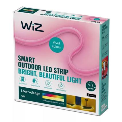 WiZ - LED RGBW Himmennettävä ulko nauha 5m LED/24W/230V 2700-5000K Wi-Fi IP65