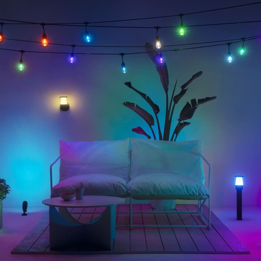 WiZ - LED RGBW himmennettävä ulkovalaisin ELPAS LED/4,8W/12/230V 2700-5000K IP65 Wi-Fi