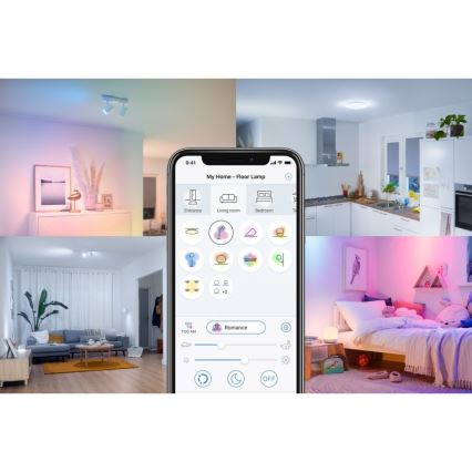 WiZ - LED RGBW Himmennettävä ulkoseinävalaisin ELPAS LED/8,5W/230V 2700–5000K IP44 Wi-Fi