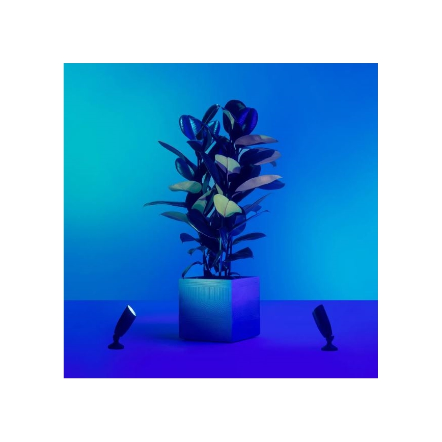 WiZ -SET 2x LED RGBW Himmennettävä ulkovalo SPOT LED/10W/230V 2700-5000K IP65 Wi-Fi