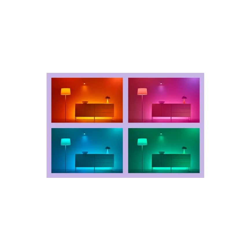 WiZ -SETTI 2x LED RGBIC Himmennettävä valaisin GRADIENT LED/8,2W/230V 2700-6500K Wi-Fi