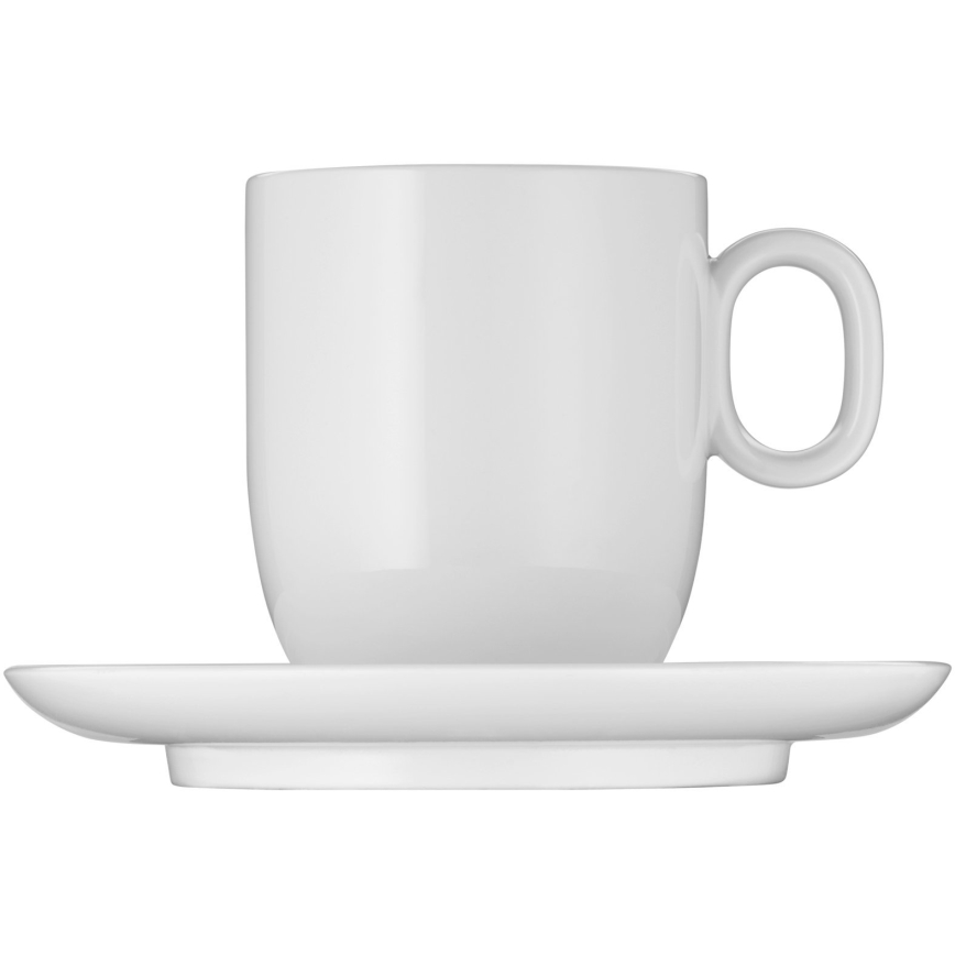 WMF - SARJA 2x Café Crème -kuppi ja aluslautanen BARISTA 170 ml valkoinen