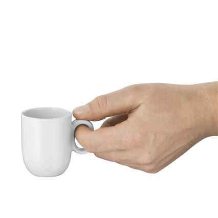 WMF - SARJA 2x Espresso-kupit ja aluslautaset BARISTA valkoinen