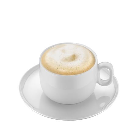 WMF - SARJA 2x Cappuccino-kuppi ja aluslautanen BARISTA 160 ml valkoinen