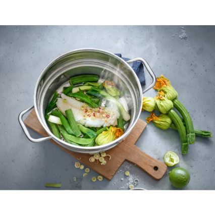 WMF - Höyrykori Ø 20 cm, ruostumatonta terästä