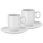 WMF - SARJA 2x Café Crème -kuppi ja aluslautanen BARISTA 170 ml valkoinen