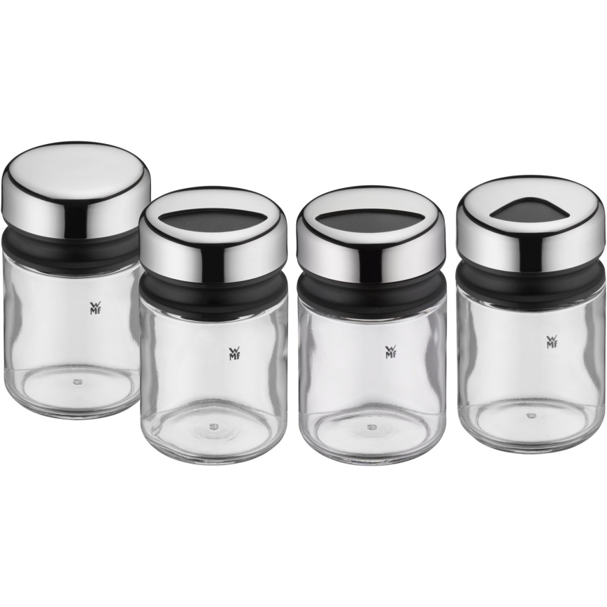 WMF - Sarja maustepurkkeja 4 kpl DEPOT 9,5 cm ruostumaton