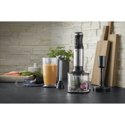 WMF - Sauvasekoitin lisävarusteiden kanssa 4in1 KULT X 600W/230V ruostumaton