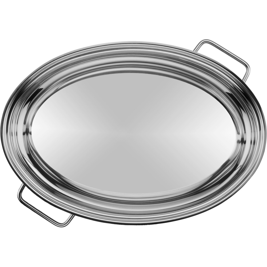 WMF - Soikea paistinpannu kannella  41x28,5 x18 cm ruostumaton