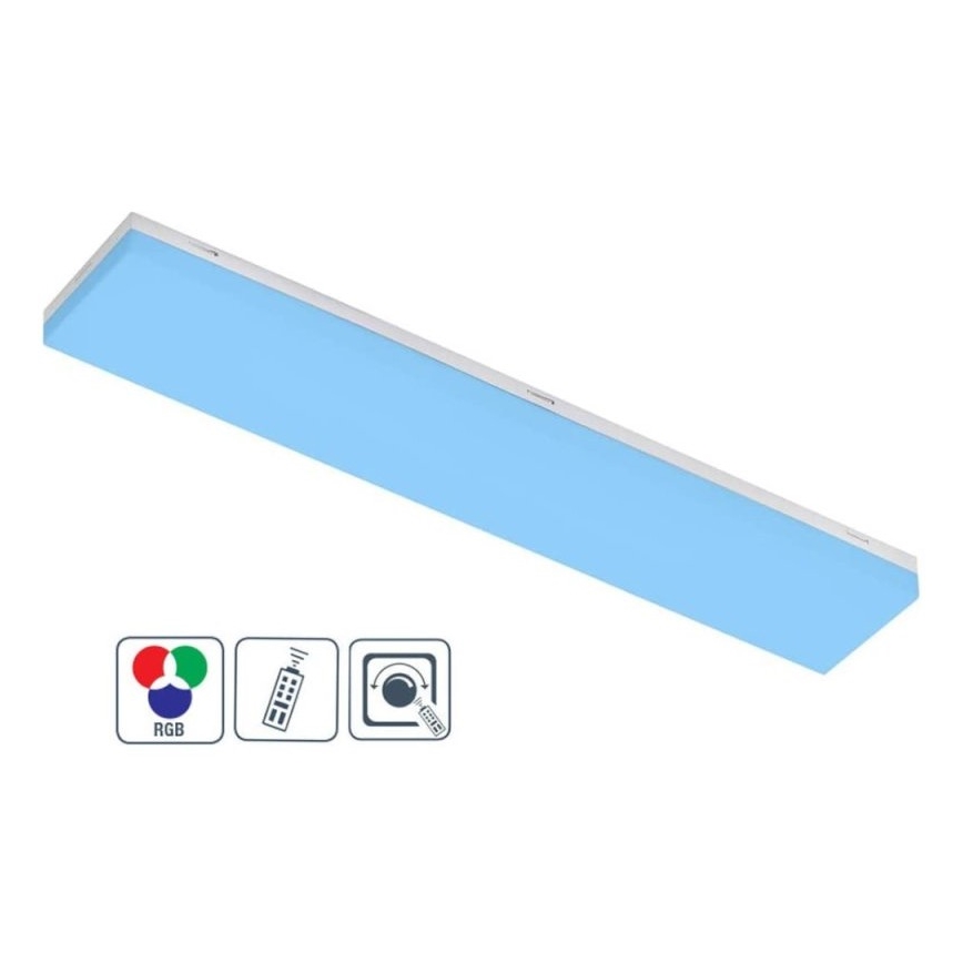 Wofi 11276 - LED RGB Laajennettava himmennettävä pinta-asennettava paneeli FOURLIGHTS LED/10W/230V