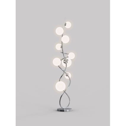 Wofi 3014-907 - LED-lattiavalaisin NANCY 9xG9/3,5W/230V kiiltävä kromi