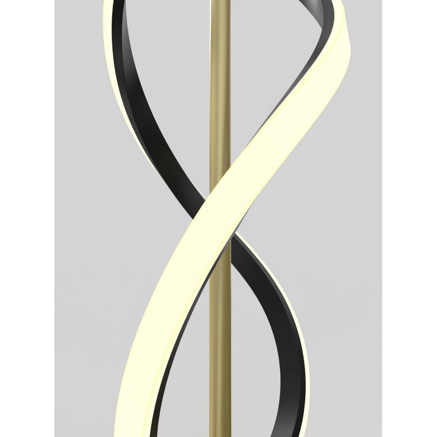 Wofi 3134-104 - Himmennettävä LED-lattiavalaisin INDIGO LED/31W/230V musta/kulta