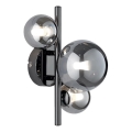 Wofi 4014.03.24.9000 - LED-seinävalaisin VILLA 3xG9/3W/230V musta kromi