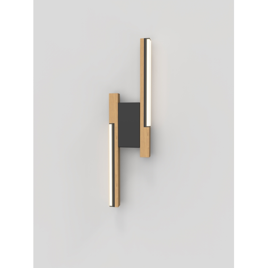 Wofi 4031-206- LED himmennettävä seinävalaisin PALERMO 11W/230V kumipuu