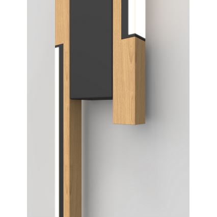 Wofi 4031-206- LED himmennettävä seinävalaisin PALERMO 11W/230V kumipuu