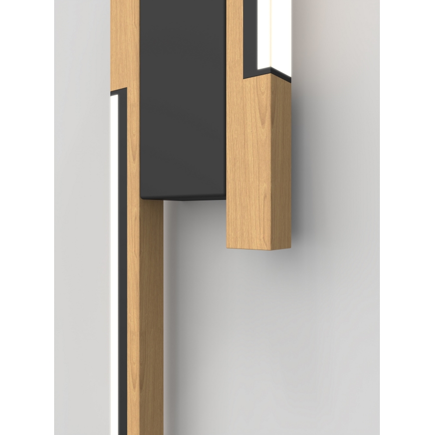 Wofi 4031-206- LED himmennettävä seinävalaisin PALERMO 11W/230V kumipuu