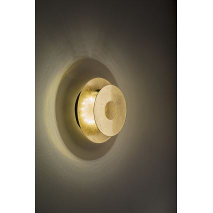 Wofi 4048-101R - LED-seinävalaisin BAYONNE LED/6,5W/230V kulta