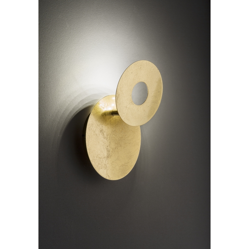 Wofi 4048-101R - LED-seinävalaisin BAYONNE LED/6,5W/230V kulta