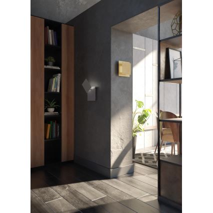 Wofi 4048-102Q - LED-seinävalaisin BAYONNE LED/6,5W/230V antrasiitti