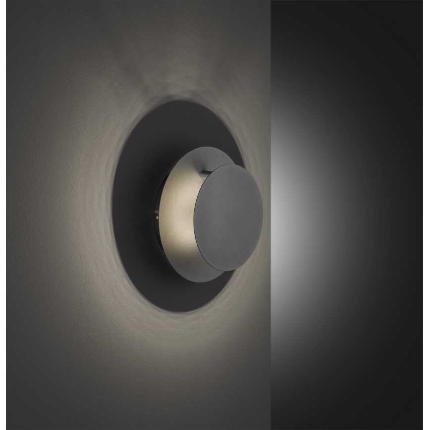 Wofi 4048-102R - LED-seinävalaisin BAYONNE LED/6,5W/230V antrasiitti