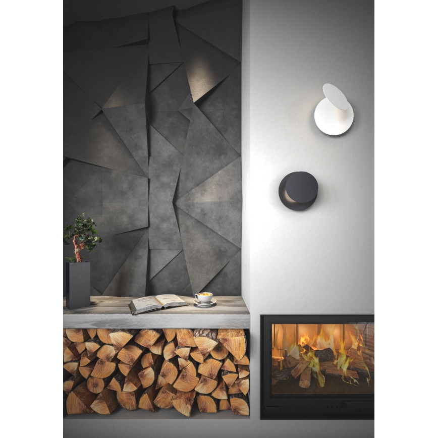 Wofi 4048-108R - LED-seinävalaisin BAYONNE LED/6,5W/230V valkoinen