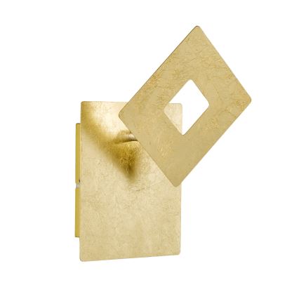 Wofi 4048-201Q - LED-seinävalaisin BAYONNE LED/6,5W/230V kulta