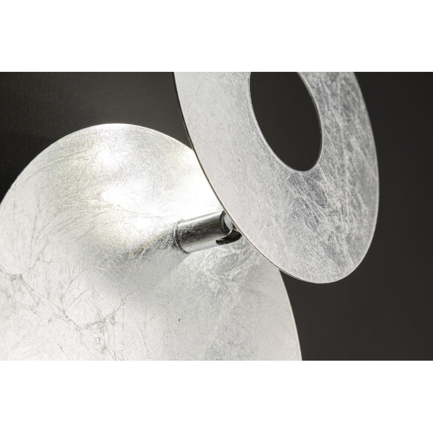 Wofi 4048-203R - LED-seinävalaisin BAYONNE LED/6,5W/230V hopea