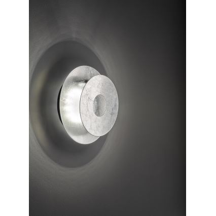 Wofi 4048-203R - LED-seinävalaisin BAYONNE LED/6,5W/230V hopea