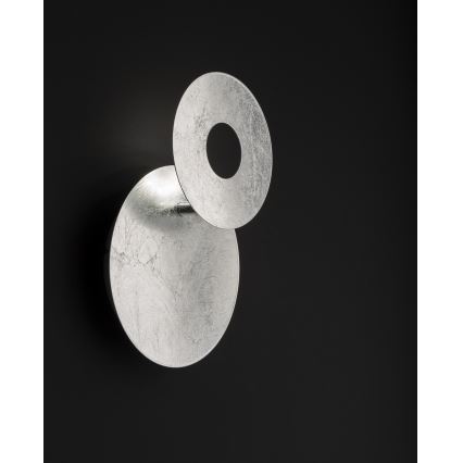 Wofi 4048-203R - LED-seinävalaisin BAYONNE LED/6,5W/230V hopea