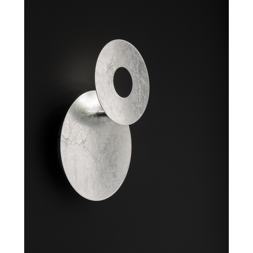 Wofi 4048-203R - LED-seinävalaisin BAYONNE LED/6,5W/230V hopea