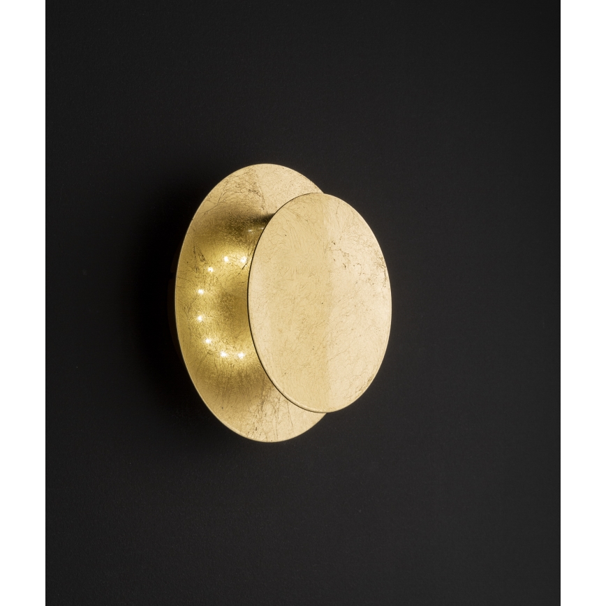 Wofi 4048-301R - LED-seinävalaisin BAYONNE LED/6,5W/230V kulta