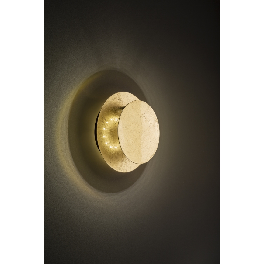 Wofi 4048-301R - LED-seinävalaisin BAYONNE LED/6,5W/230V kulta