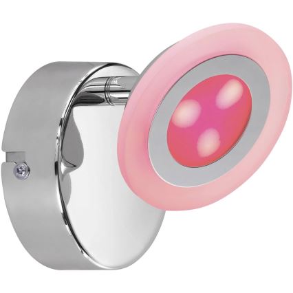 Wofi 4228.02.01.6000- LED RGB Himmennettävä kohdevalo GEMMA LED/5W/230V + kaukosäädin