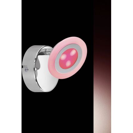 Wofi 4228.02.01.6000- LED RGB Himmennettävä kohdevalo GEMMA LED/5W/230V + kaukosäädin