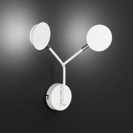 Wofi 446602069000 - LED-seinävalaisin BELIZE 2xLED/5W/230V 3000K valkoinen