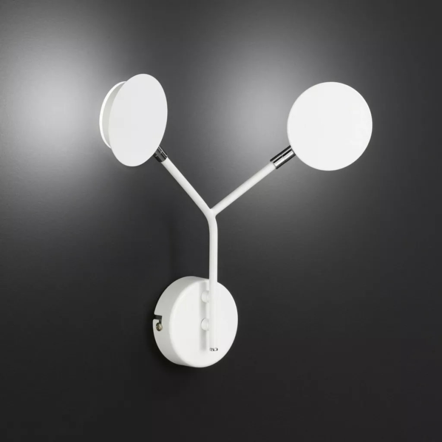 Wofi 446602069000 - LED-seinävalaisin BELIZE 2xLED/5W/230V 3000K valkoinen