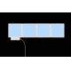 Wofi 4506.04.06.9000 - SETTI 4x LED RGB Himmennettävä seinävalo LED/2W/230V + kaukosäädin