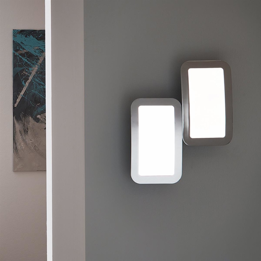 Wofi 4526.02.01.6000 - SETTI 2x LED Himmennettävä seinävalo SAGA LED/8W/230V