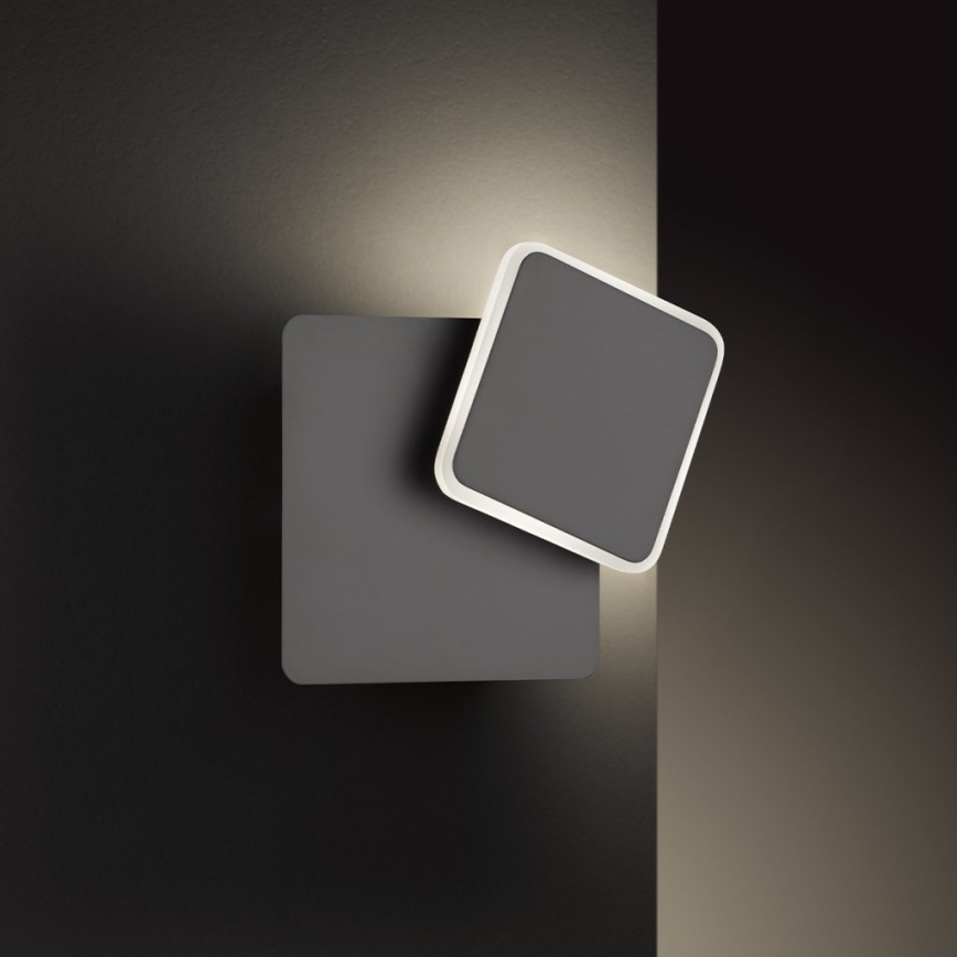 Wofi 4785.01.10.9000 - LED-seinävalaisin SUTTER LED/4,5W/230V 3000K musta