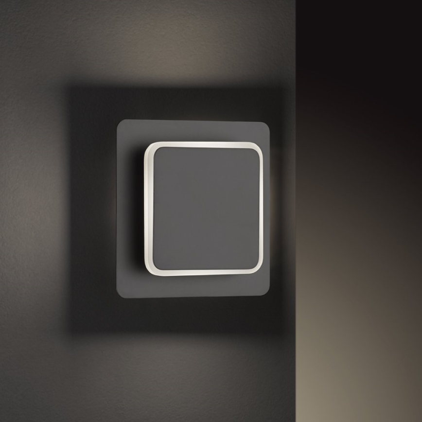 Wofi 4785.01.10.9000 - LED-seinävalaisin SUTTER LED/4,5W/230V 3000K musta