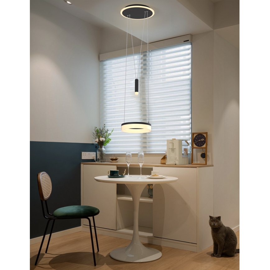 Wofi 6054-302 - LED himmennettävä riippuvalaisin JESSE LED/15,5W/230V musta