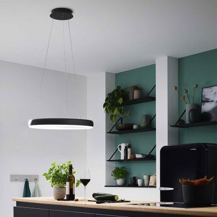 Wofi 6481.01.10.8401 - Himmennettävä LED-kattokruunu johdossa CLINT LED/24W/230V 2800-6500K + kauko-ohjaus