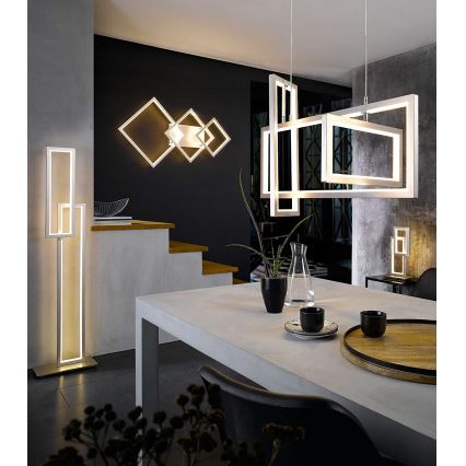 Wofi 6531.03.64.8000 - Himmennettävä LED-kattokruunu johdossa VISO LED/87W/230V