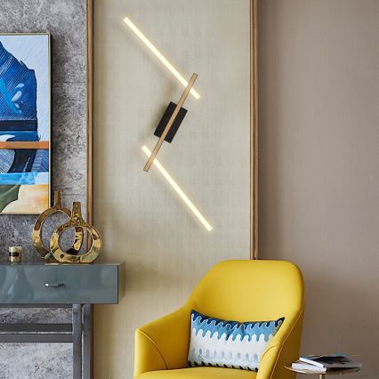 Wofi 7021-306 - Himmennettävä LED-seinävalaisin RIMINI LED/40W/230V ruskea/musta