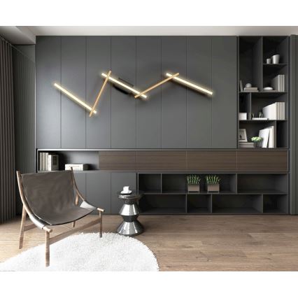 Wofi 7021-506 - Himmennettävä LED-seinävalaisin RIMINI LED/57W/230V ruskea/musta