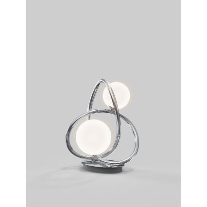 Wofi 8014-207 - LED-pöytävalaisin NANCY 2xG9/3,5W/230V kiiltävä kromi