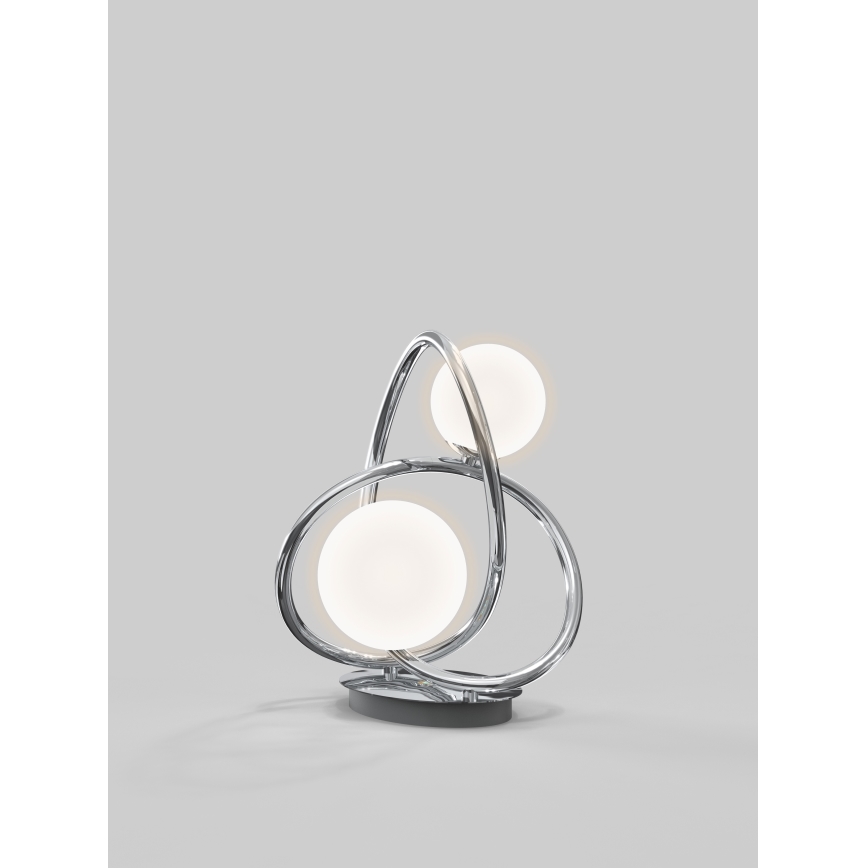 Wofi 8014-207 - LED-pöytävalaisin NANCY 2xG9/3,5W/230V kiiltävä kromi