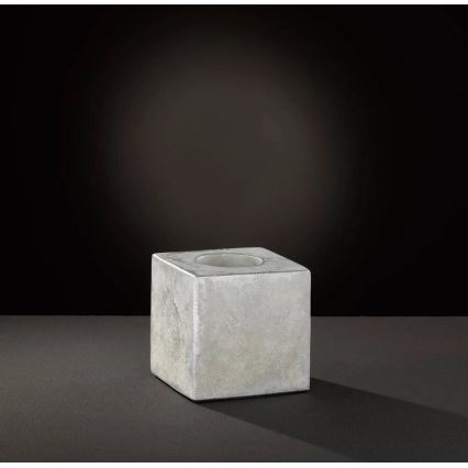 WOFI 8213.01.50.7000 - Pöytävalaisin BROAD 1xE27/10W/230V betoni